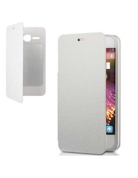 CUSTODIA ORIGINALE FLIP COVER ALCATEL F-GCGB32U0B11C1-A1 per ONE TOUCH STAR 6010 COLORE BIANCO BLISTER