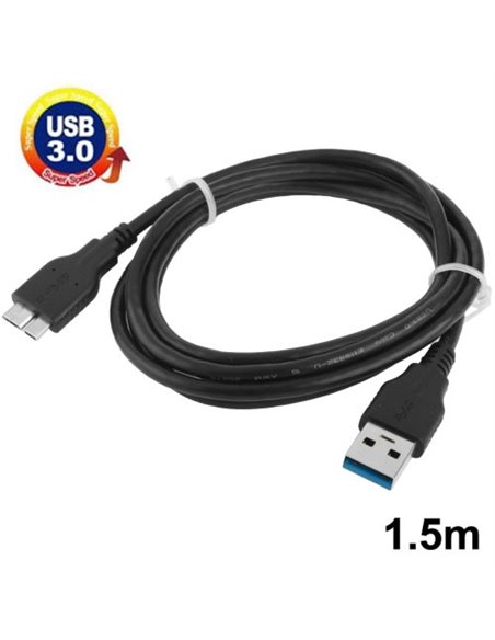 CAVO MICRO USB 3.0 - LUNGHEZZA 1,5 MT COLORE NERO