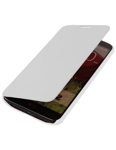 CUSTODIA FLIP ORIZZONTALE per LG OPTIMUS G2, D802, D802TA, D803 COLORE BIANCO