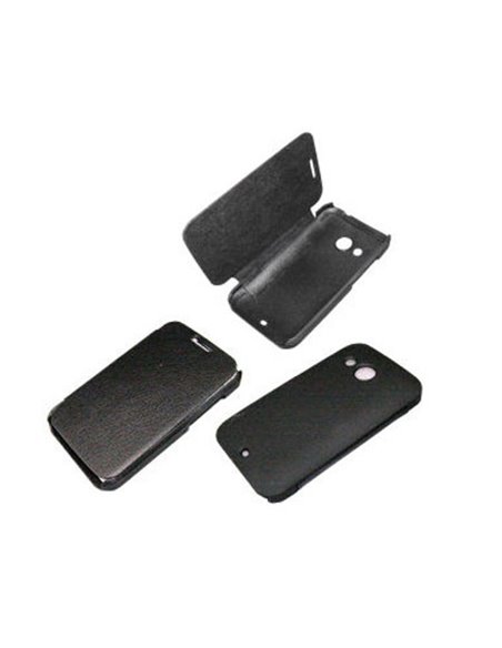 CUSTODIA FLIP ORIZZONTALE per HTC DESIRE 200 COLORE NERO