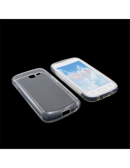 CUSTODIA GEL TPU SILICONE per SAMSUNG S7260 GALAXY STAR PRO, S7262 GALAXY STAR PLUS COLORE BIANCO