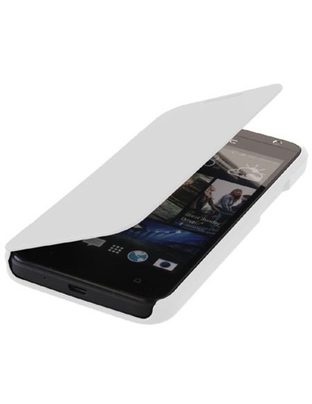 CUSTODIA FLIP ORIZZONTALE per HTC DESIRE 300 COLORE BIANCO