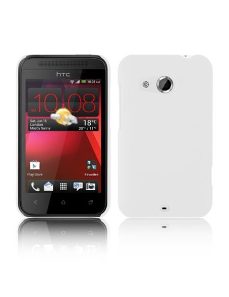 CUSTODIA BACK RIGIDA per HTC DESIRE 200 COLORE BIANCO