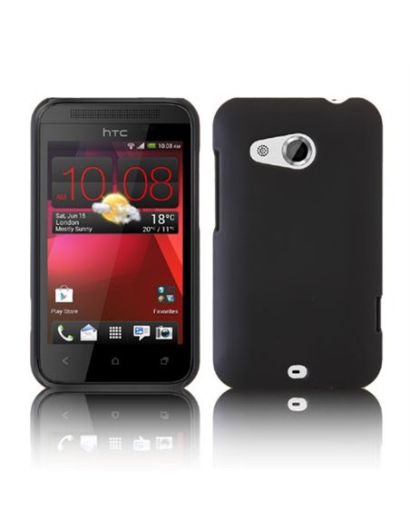 CUSTODIA BACK RIGIDA per HTC DESIRE 200 COLORE NERO