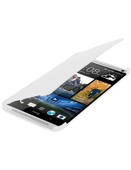 CUSTODIA FLIP ORIZZONTALE per HTC ONE MAX COLORE BIANCO