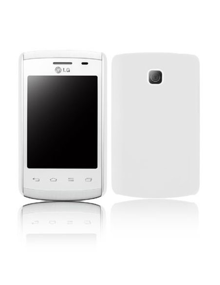 CUSTODIA BACK RIGIDA per LG OPTIMUS L1 II, E410 COLORE BIANCO