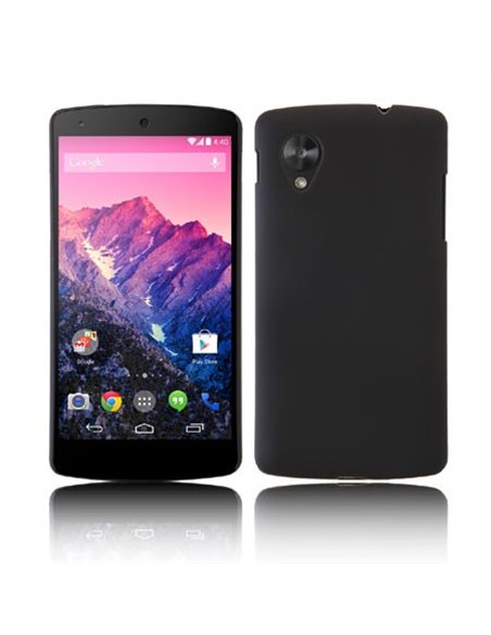 CUSTODIA per LG NEXUS 5 (D820) BACK RIGIDA COLORE NERO