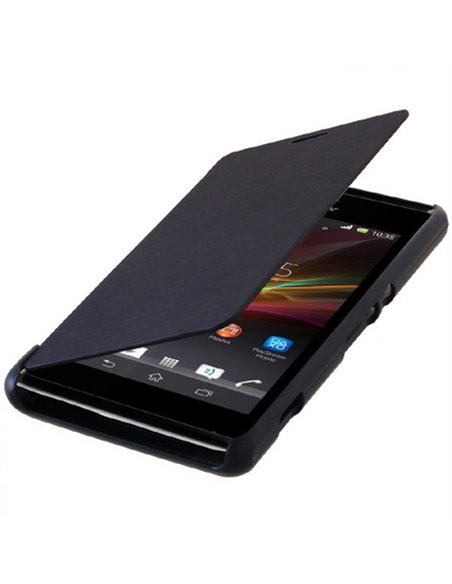 CUSTODIA FLIP ORIZZONTALE per SONY XPERIA M, C1904, C1905, C2004, C2005 COLORE BLU