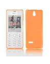 CUSTODIA GEL TPU SILICONE LUCIDA per NOKIA 515 COLORE ARANCIONE