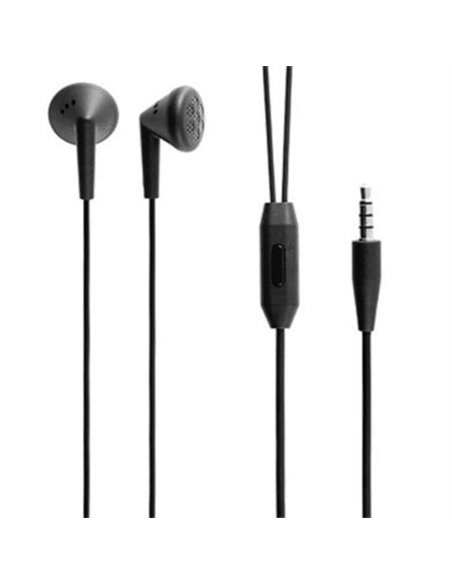 AURICOLARE STEREO ORIGINALE BLACKBERRY per Z10, Q10, BOLD 9000 JACK 3,5mm CON TASTO DI RISPOSTA COLORE NERO HDW-44306-001 BULK