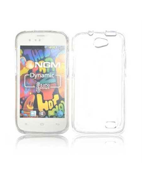 CUSTODIA GEL TPU SILICONE per NGM DYNAMIC FUN COLORE BIANCO-TRASPARENTE