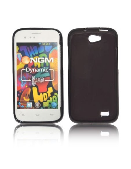 CUSTODIA GEL TPU SILICONE per NGM DYNAMIC FUN COLORE NERO