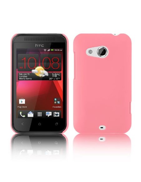 CUSTODIA BACK RIGIDA per HTC DESIRE 200 COLORE ROSA