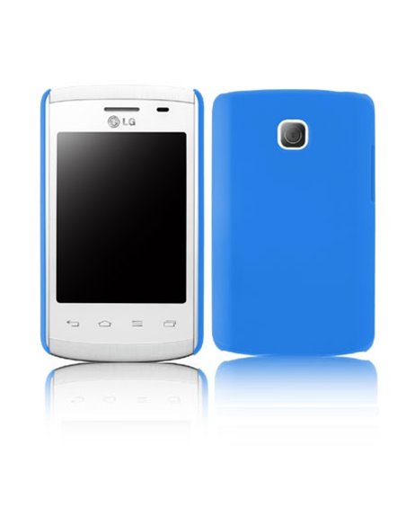 CUSTODIA BACK RIGIDA per LG OPTIMUS L1 II, E410 COLORE BLU