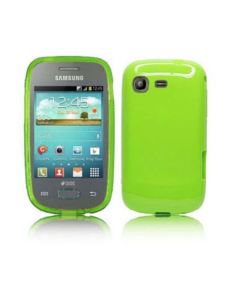 CUSTODIA GEL TPU SILICONE LUCIDA per SAMSUNG S5310 GALAXY POCKET NEO, S5312 COLORE VERDE