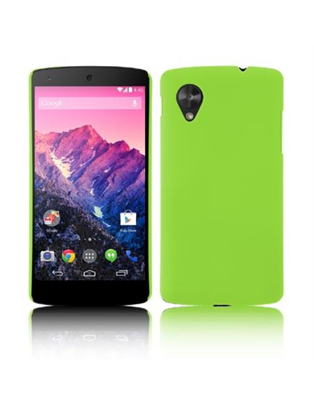 CUSTODIA per LG NEXUS 5 (D820) BACK RIGIDA COLORE VERDE