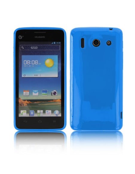 CUSTODIA GEL TPU SILICONE LUCIDA per HUAWEI ASCEND G510, U8951 DAYTONA COLORE BLU