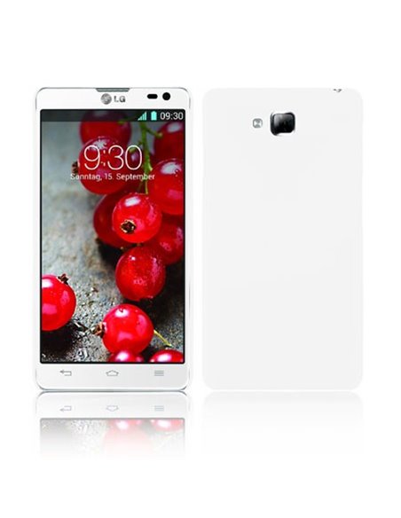 CUSTODIA BACK RIGIDA per LG OPTIMUS L9 II, D605 COLORE BIANCO