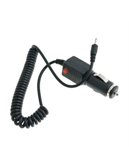 CARICATORE AUTO MINI per MOTOROLA D160, SAMSUNG C160 - CAVO A SPIRALE COLORE NERO SEGUE COMPATIBILITA'.. (CA00.D160.MINI)