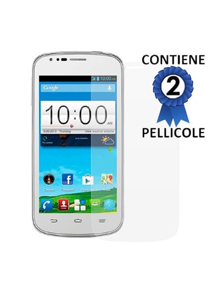 PELLICOLA PROTEGGI DISPLAY per ZTE BLADE Q CONFEZIONE 2 PEZZI