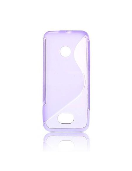 CUSTODIA GEL TPU SILICONE DOUBLE per NOKIA ASHA 208 COLORE VIOLA