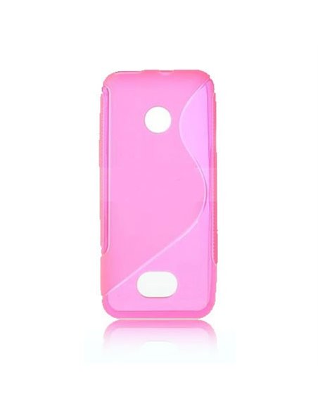 CUSTODIA GEL TPU SILICONE DOUBLE per NOKIA ASHA 208 COLORE ROSA