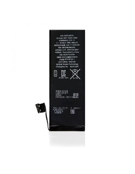 BATTERIA OEM per APPLE IPHONE 5c - APN: 616-0667 - 1510 mAh LI-ION BULK (NO LOGO APPLE)