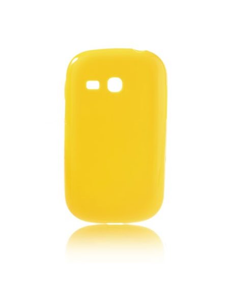 CUSTODIA GEL TPU SILICONE per SAMSUNG S6790 GALAXY FAME LITE, S6792 GALAXY FAME LITE DUOS COLORE GIALLO