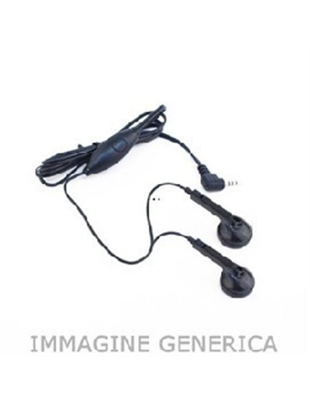 AURICOLARE STEREO con CONNETTORE JACK 2,5mm (SENZA GOMMINI) COLORE NERO (KS00.E51)