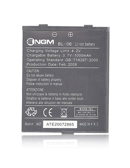 BATTERIA ORIGINALE NGM BL-06 per DG689 1000 mAh LI-ION BULK