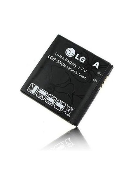 BATTERIA ORIGINALE LG LGIP-550N per GD510 POP, GD570 DLITE, GD880 900 mAh LI-ION BULK SEGUE COMPATIBILITA'..