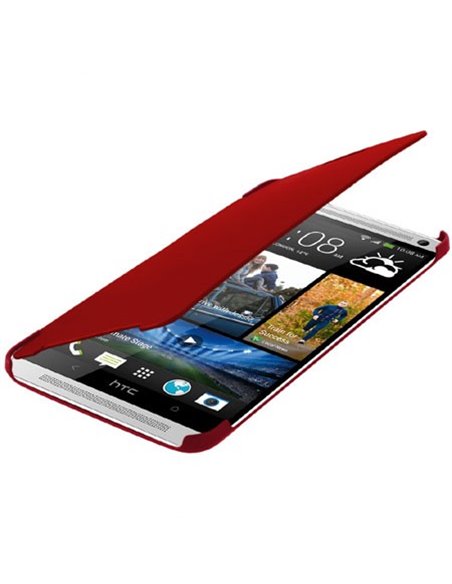 CUSTODIA FLIP ORIZZONTALE per HTC ONE MAX COLORE ROSSO