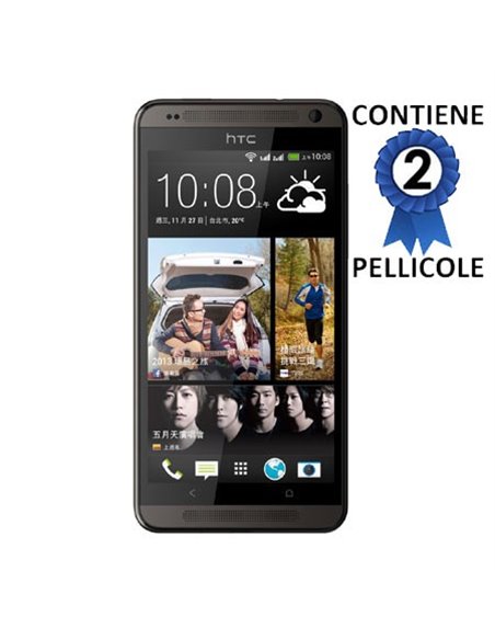 PELLICOLA PROTEGGI DISPLAY HTC DESIRE 700 CONFEZIONE DUE PEZZI