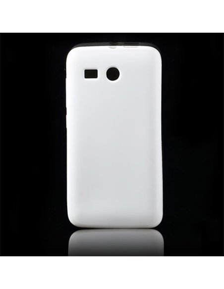 CUSTODIA GEL TPU SILICONE per HUAWEI ASCEND Y511 COLORE BIANCO