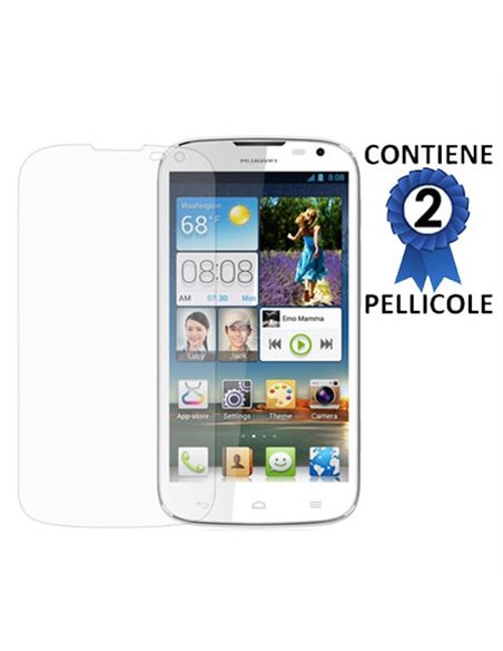 PELLICOLA PROTEGGI DISPLAY per HUAWEI ASCEND G610, G610s CONFEZIONE 2 PEZZI