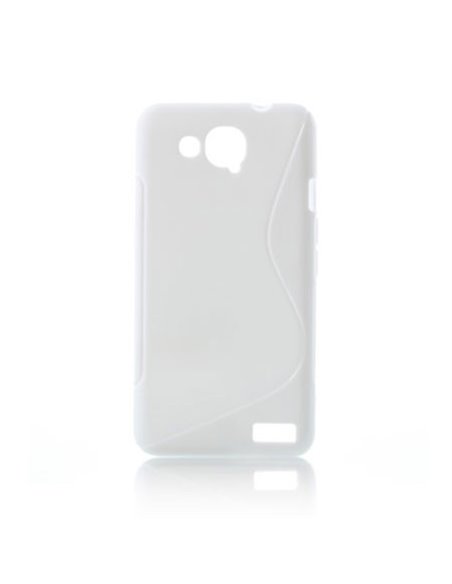 CUSTODIA GEL TPU SILICONE DOUBLE per ALCATEL ONE TOUCH 6034 IDOL S COLORE BIANCO