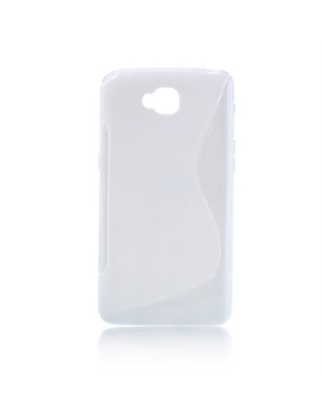 CUSTODIA GEL TPU SILICONE DOUBLE per LG G PRO LITE D680, D682TR, G PRO LITE DUAL D686 COLORE BIANCO