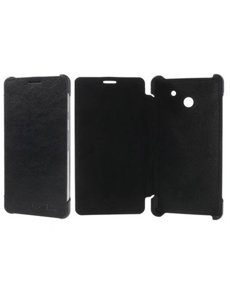 CUSTODIA FLIP COVER ORIZZONTALE per HUAWEI ASCEND D2 COLORE NERO