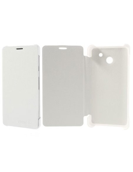 CUSTODIA FLIP COVER ORIZZONTALE per HUAWEI ASCEND D2 COLORE BIANCO