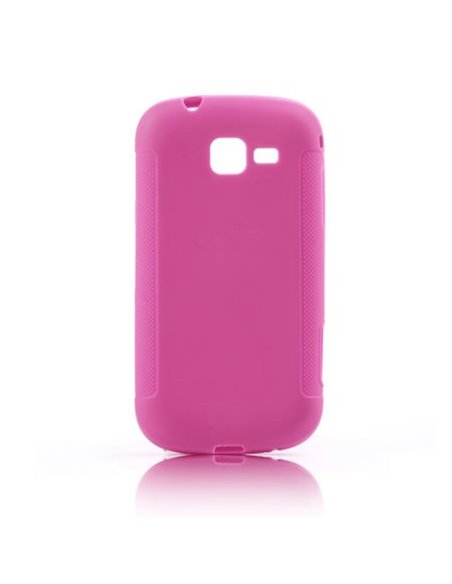 CUSTODIA GEL TPU SILICONE per SAMSUNG S7570 GALAXY TREND II, S7572 GALAXY TREND II DUOS COLORE ROSA