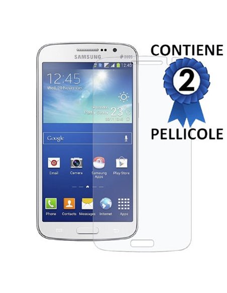 PELLICOLA PROTEGGI DISPLAY per SAMSUNG G7106 GALAXY GRAND 2, G7100, G7102, G7105 CONFEZIONE 2 PEZZI