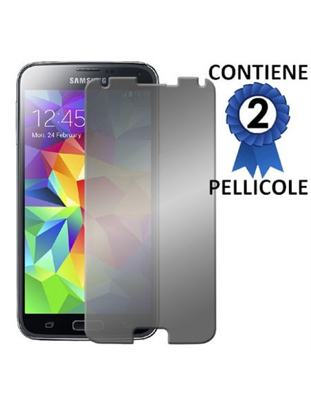 PELLICOLA PROTEGGI DISPLAY A SPECCHIO per SAMSUNG G900F GALAXY S5, GALAXY S5 NEO G903F, GALAXY S5 PLUS CONFEZIONE 2 PEZZI