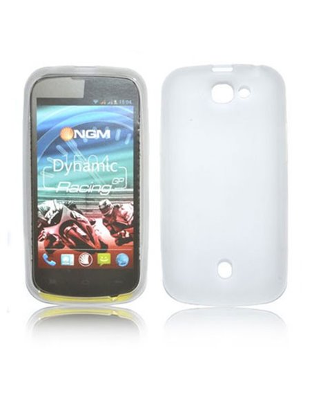 CUSTODIA GEL TPU SILICONE per NGM DYNAMIC RACING GP COLORE BIANCO