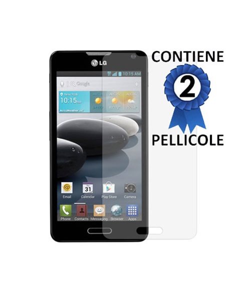 PELLICOLA PROTEGGI DISPLAY per LG OPTIMUS F6, D500, D505 CONFEZIONE 2 PEZZI