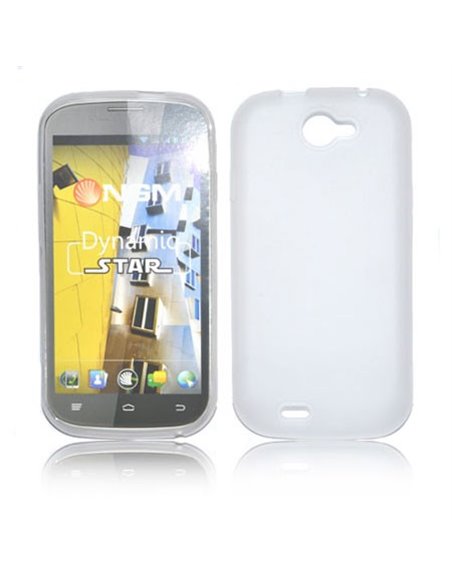 CUSTODIA GEL TPU SILICONE per NGM DYNAMIC STAR COLORE BIANCO