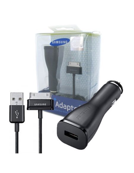 CAVO AUTO+CAVO USB ATTACCO 30PIN ORIGINALE SAMSUNG per P5100 GALAXY TAB2 10.1, N8000 GALAXY NOTE 10.1 ECA-P10CBECSTD BLISTER