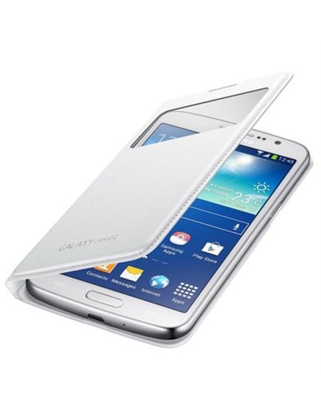 CUSTODIA ORIGINALE SAMSUNG EF-CG710BWEGWW - S VIEW COVER per G7106 GALAXY GRAND 2, G7100 BIANCO BLISTER