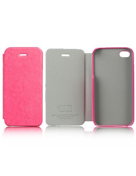 CUSTODIA FLIP ORIZZONTALE PELLE per SAMSUNG GALAXY NOTE 3, N9000, N9002, N9005 COLORE FUCSIA BLISTER ENLAND