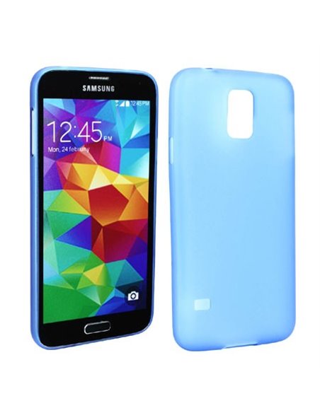 CUSTODIA BACK RIGIDA ULTRA SLIM DA 0,3mm per SAMSUNG G900F GALAXY S5, GALAXY S5 NEO G903F, GALAXY S5 PLUS COLORE BLU