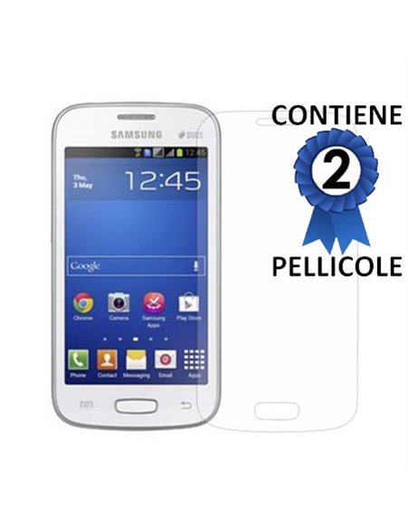 PELLICOLA PROTEGGI DISPLAY per SAMSUNG S7260 GALAXY STAR PRO, S7262 GALAXY STAR PLUS CONFEZIONE 2 PEZZI